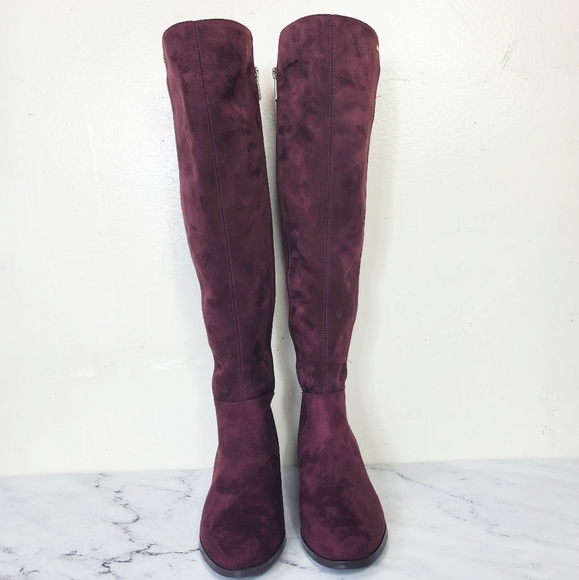 Michael Kors Suede Purple Boots - Picture 2 of 7